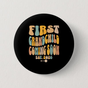 Erste Granhild kommt bald 2026 Baby Ankündigung Button
