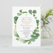 Erste Grüne der Gemeinde Einladung (Stehend Vorderseite)