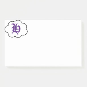 Erste H-Monogramm-Post-It-Notes Post-it Klebezettel