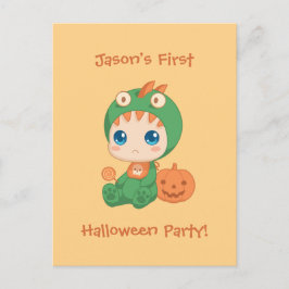 Erste Halloween Baby Dragon Party Einladung Postkarte