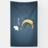 Erste Halloween Baby Flüchtige Blick A Boo Hexe mi Banner (Vertikal)