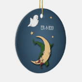 Erste Halloween Baby Flüchtige Blick A Boo Hexe mi Keramik Ornament (Rechts)