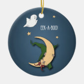 Erste Halloween Baby Flüchtige Blick A Boo Hexe mi Keramik Ornament (Vorne)