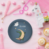 Erste Halloween Baby Flüchtige Blick A Boo Hexe mi Pappteller (Party)