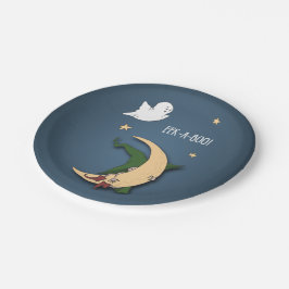 Erste Halloween Baby Flüchtige Blick A Boo Hexe mi Pappteller