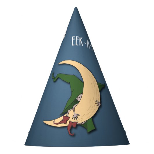 Erste Halloween Baby Flüchtige Blick A Boo Hexe mi Partyhütchen (Vorderseite)