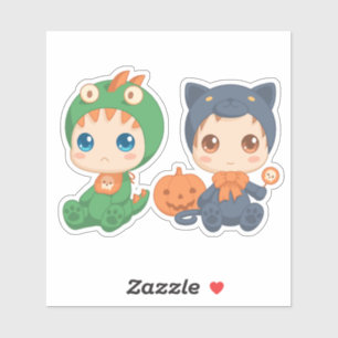 Erste Halloween Babys Black Cat Dragon Costume Aufkleber