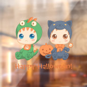 Erste Halloween Babys Black Cat Dragon Costume Fensteraufkleber (Blatt 2)