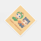 Erste Halloween Babys Black Cat Dragon Costume Serviette (Ecke)