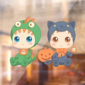 Erste Halloween Babys Black Cat Dragon Kostüm 2 Fensteraufkleber (Blatt 2)