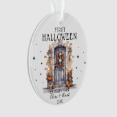 Erste Halloween bei neuer Zuhause-Adresse Personal Ornament (Vorderseite)