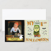 Erste Halloween Custom Foto Card (Vorne/Hinten)