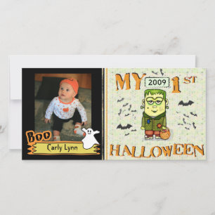 Erste Halloween Custom Foto Card
