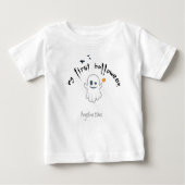 Erste Halloween Custom Niedlich Ghost Baby T-shirt (Vorderseite)