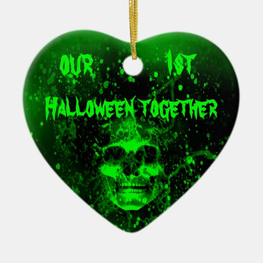 Erste Halloween Keramik Ornament (Vorne)