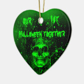 Erste Halloween Keramik Ornament (Links)