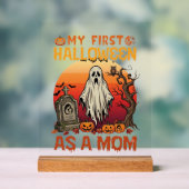 Erste Halloween-Mutter-Geist-Grabstein-Kürbis_1 Acrylschild (Neutral)