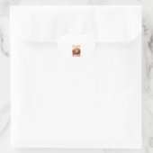 Erste Halloween-Mutter-Geist-Grabstein-Kürbis_1 Herz-Aufkleber (Tasche)