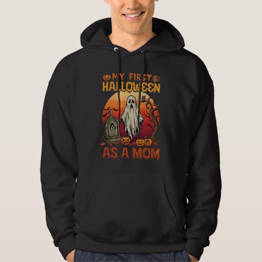 Erste Halloween-Mutter-Geist-Grabstein-Kürbis_1 Hoodie (Vorderseite)