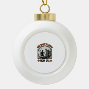 Erste Halloween-Mutter Vintage-Gravur Verhexte Hex Keramik Kugel-Ornament
