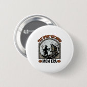 Erste Halloween-Mutter Vintage-Gravur Verzauberte  Button (Vorne & Hinten)