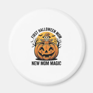 Erste Halloween-Mutter Vintage-Kürbis-Fledermaus-S Magnet