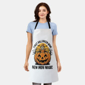 Erste Halloween-Mutter Vintage-Kürbis-Fledermaus-S Schürze (Getragen)