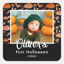 Erste Halloween Orange Mushroom Fall Foto