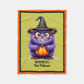Erste Halloween Personalize Name Niedlich Baby Fle Fleecedecke (Vorderseite)