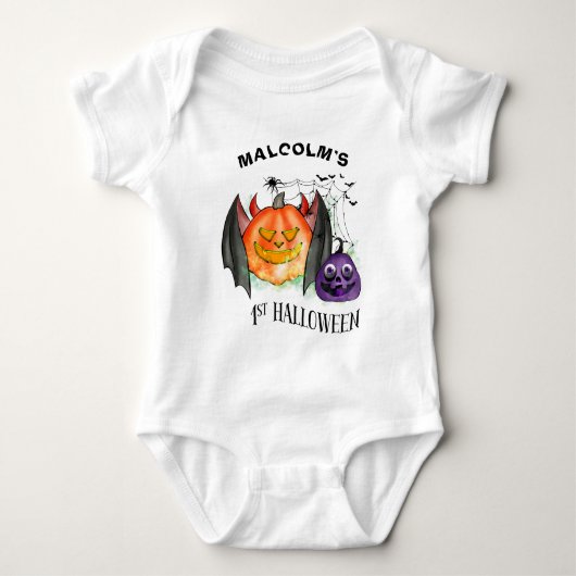 Erste Halloween-Sitte Baby Strampler (Vorderseite)