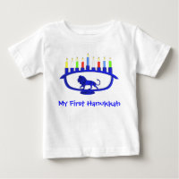 Erste Hanukkah-Löwen-Menora