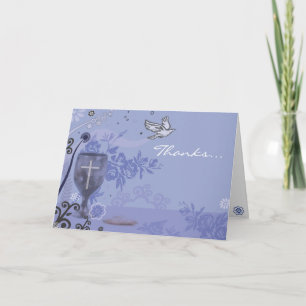 Erste heilige Chalice Chalice Dove Danke Karte