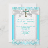 Erste Heilige Kommune 1. Girls Cross Aquamarin 2 Einladung (Rückseite)