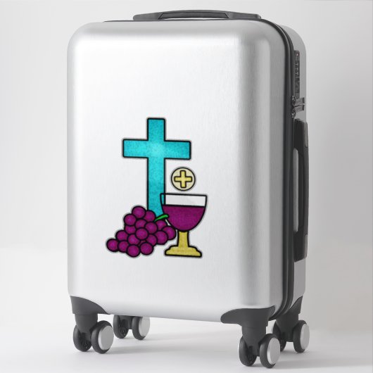 Erste Heilige Kommune Aufkleber (Koffer)