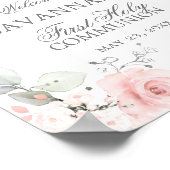 Erste heilige Kommune Begrüßungszeichen Rosenmädch Poster (Ecke)