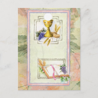 Erste Heilige Kommune, Bestätigung Postkarte