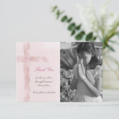 Erste heilige Kommune danke dir Aquarell Einladung (Stehend Vorderseite)