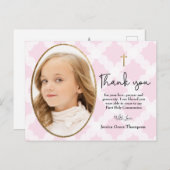 Erste heilige Kommune danke Foto Postkarte (Vorne/Hinten)