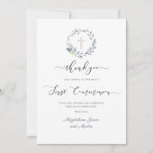 Erste heilige Kommune Dankeschön Karte (Vorderseite)