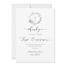 Erste heilige Kommune Dankeschön Karte