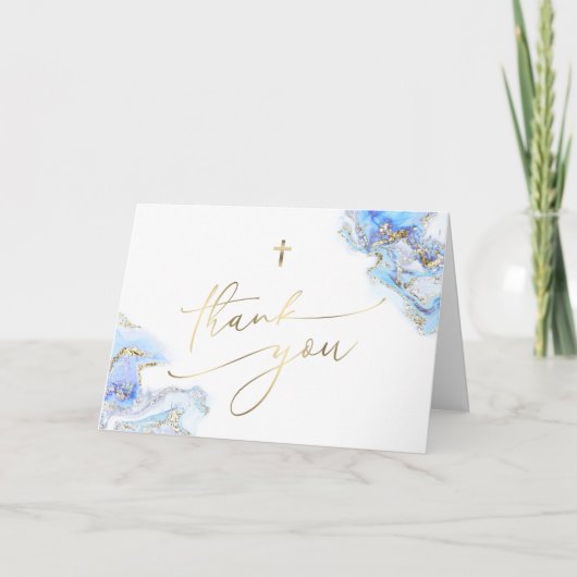 Erste heilige Kommune Dankeschön Karte (Vorderseite)