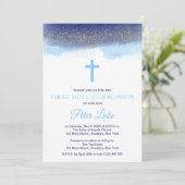 Erste Heilige Kommune der Marine und Silver Sparkl Einladung (Stehend Vorderseite)