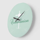 Erste heilige Kommune, Drehbuch in Soft Green Große Wanduhr (Winkel)