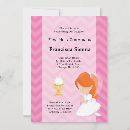 Erste Heilige Kommune Einladung (Vorderseite)