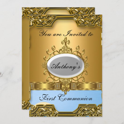 Erste Heilige Kommune Einladung (Vorne/Hinten)