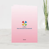 Erste Heilige Kommune für kleine Zwillingskarte Karte (Rückseite)