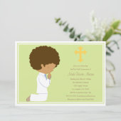 Erste Heilige Kommune - Grün| Einladung (Stehend Vorderseite)