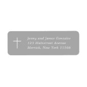 Erste Heilige Kommune Kreuz Graue Rücksendeadresse (Vorne)