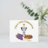 Erste Heilige Kommune Postkarte (Stehend Vorderseite)