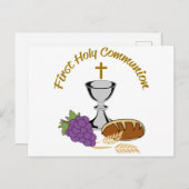Erste Heilige Kommune Postkarte (Vorne/Hinten)